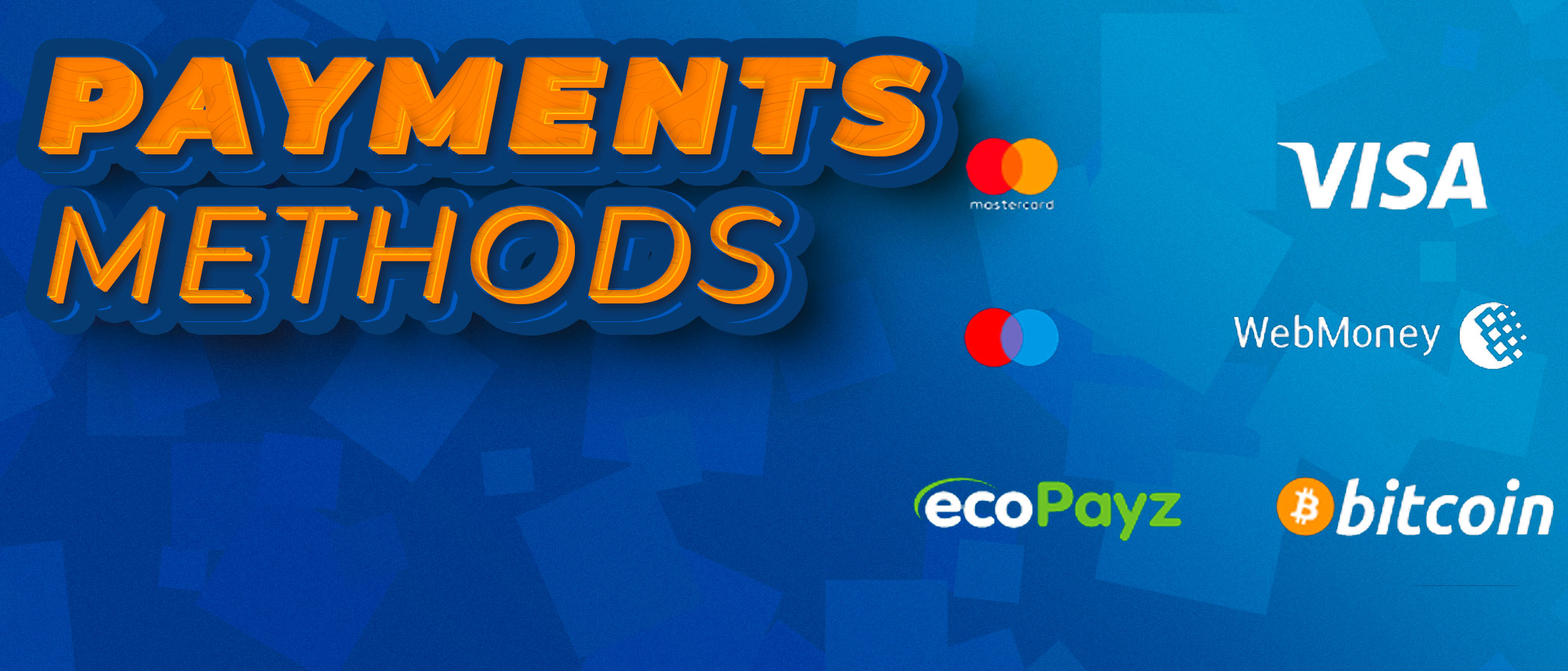 All available payment methods on the mostbet.