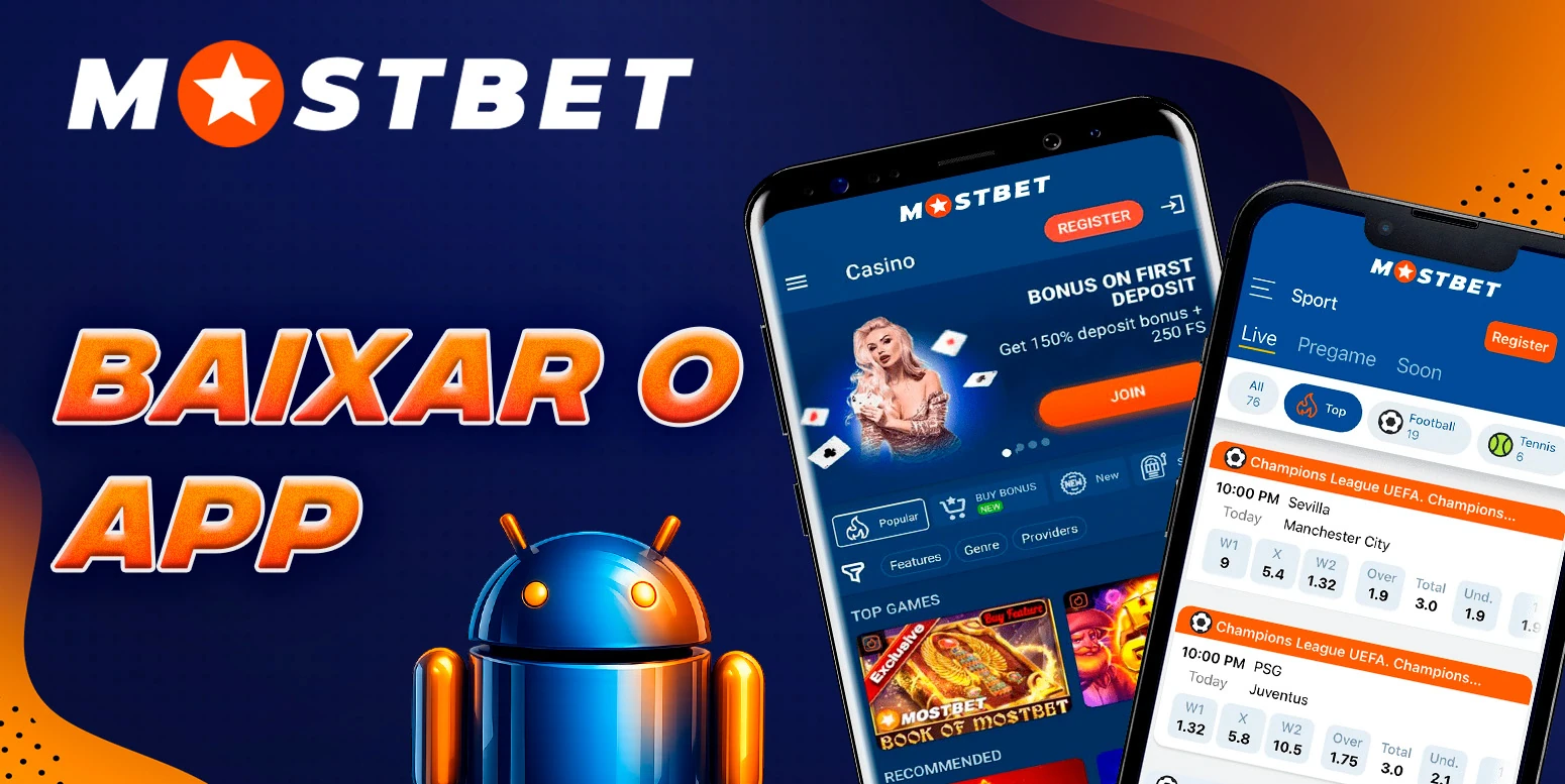 Como e onde baixar os aplicativos de apostas da Mostbet.