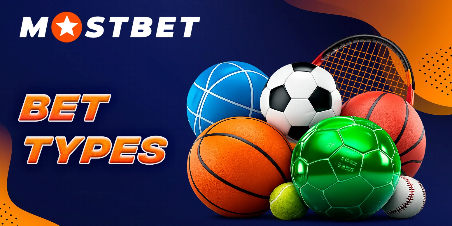 Different types of online bets available on MostBet